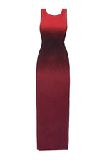 Ombre Maxi Dress - Red Ombre