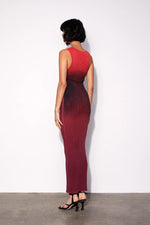 Ombre Maxi Dress - Red Ombre