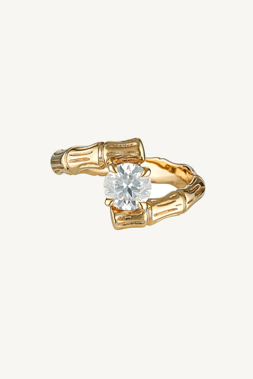 Bambu Ring - 9K Yellow Gold