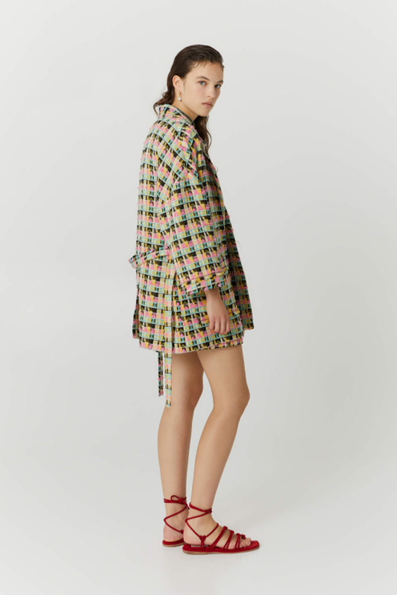 Oversized Jacket Jacket - Jacquard