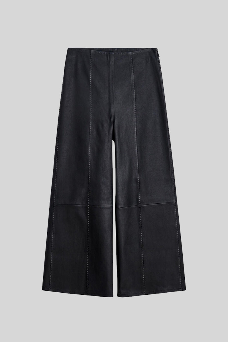 Milora Leather Pants - Black