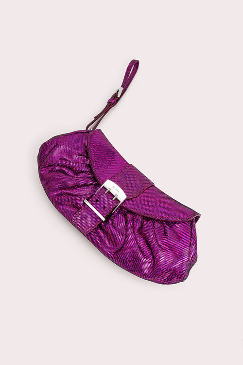 Glami Clutch - Fuschia/ Disco Dot Leather