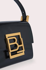 Fran Cross Over Bag - Black/ Semi Patent Leather