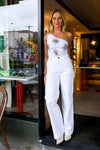 Crew Wide Leg Pant - Ivory