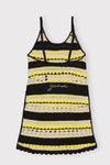 Crochet Cover Up Slip Dress - Golden Kiwi