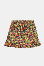 3D Jacquard Mini Skirt - Meadow Black