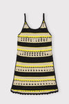 Crochet Cover Up Slip Dress - Golden Kiwi