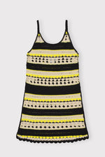 Crochet Cover Up Slip Dress - Golden Kiwi