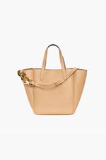Chain Strap Small Cabas - Light Beige