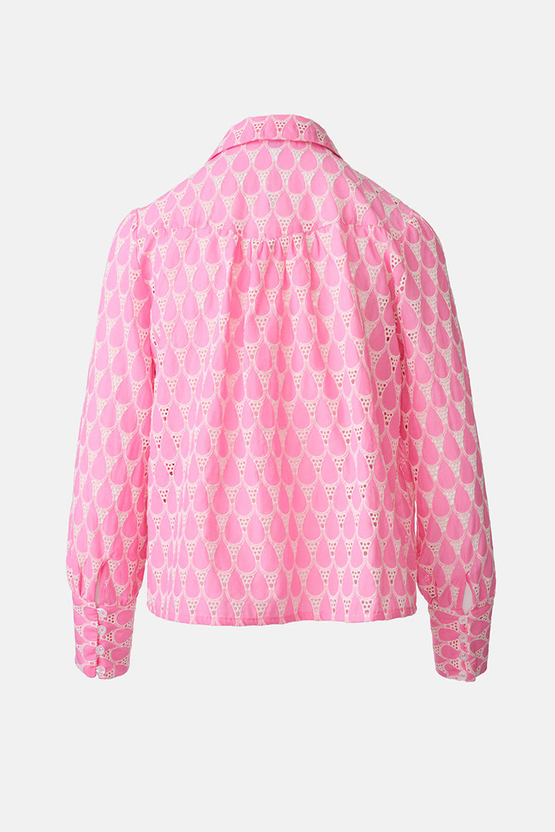 Amour Shirt - Pink Broderie