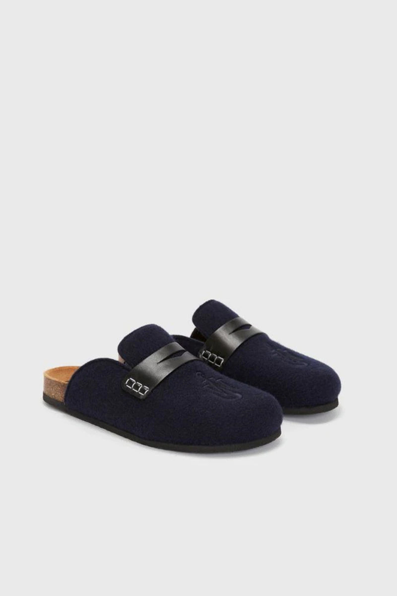 Felt Loafer - Dark Navy