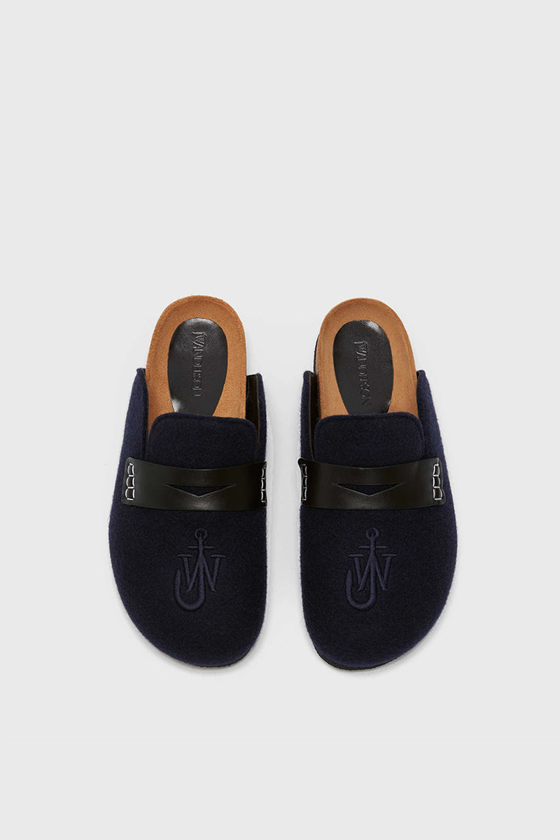 Felt Loafer - Dark Navy