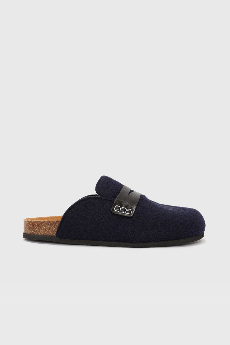 Felt Loafer - Dark Navy