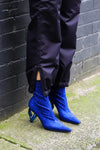 Stretch Lurex Boot - Bluette