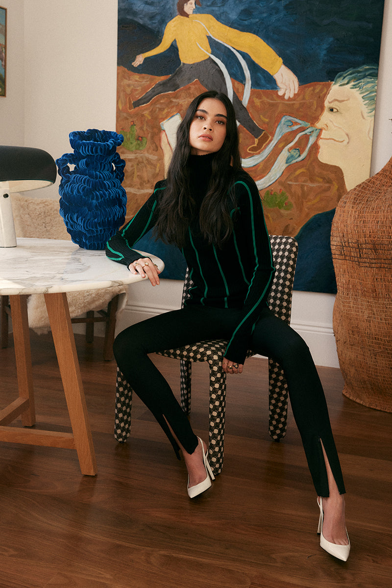 ON PARKS Valentine Pant - Black
