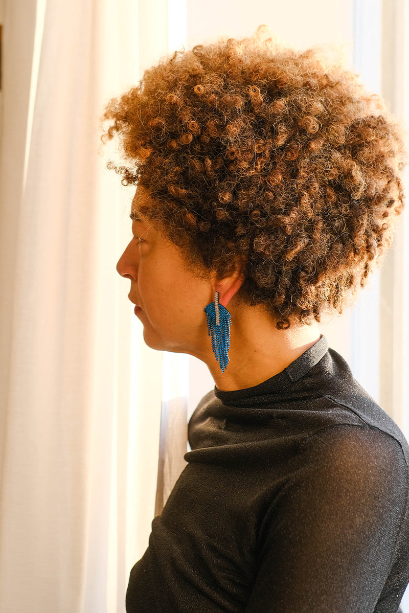 The Palms Earrings - Blue