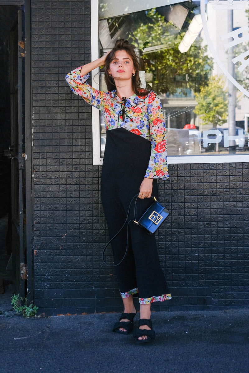 Lora Dress - Multi Spring Meadow