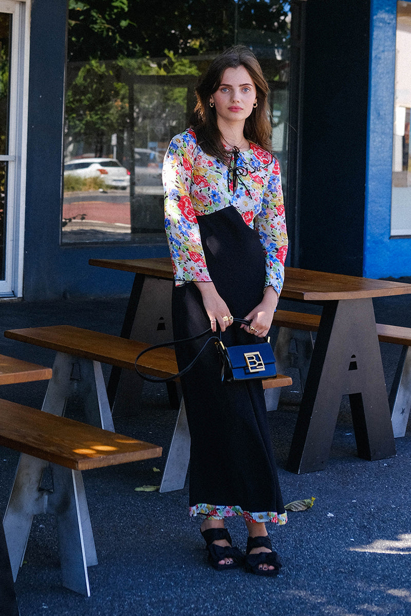 Lora Dress - Multi Spring Meadow