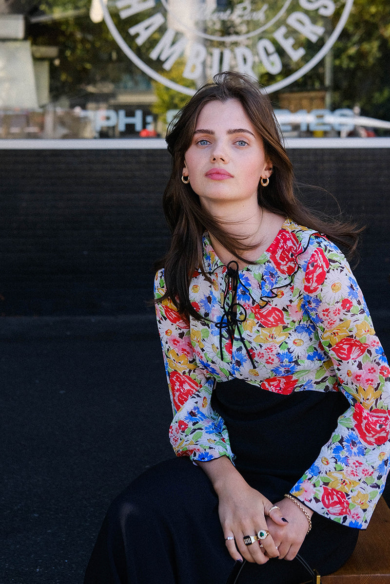 Lora Dress - Multi Spring Meadow