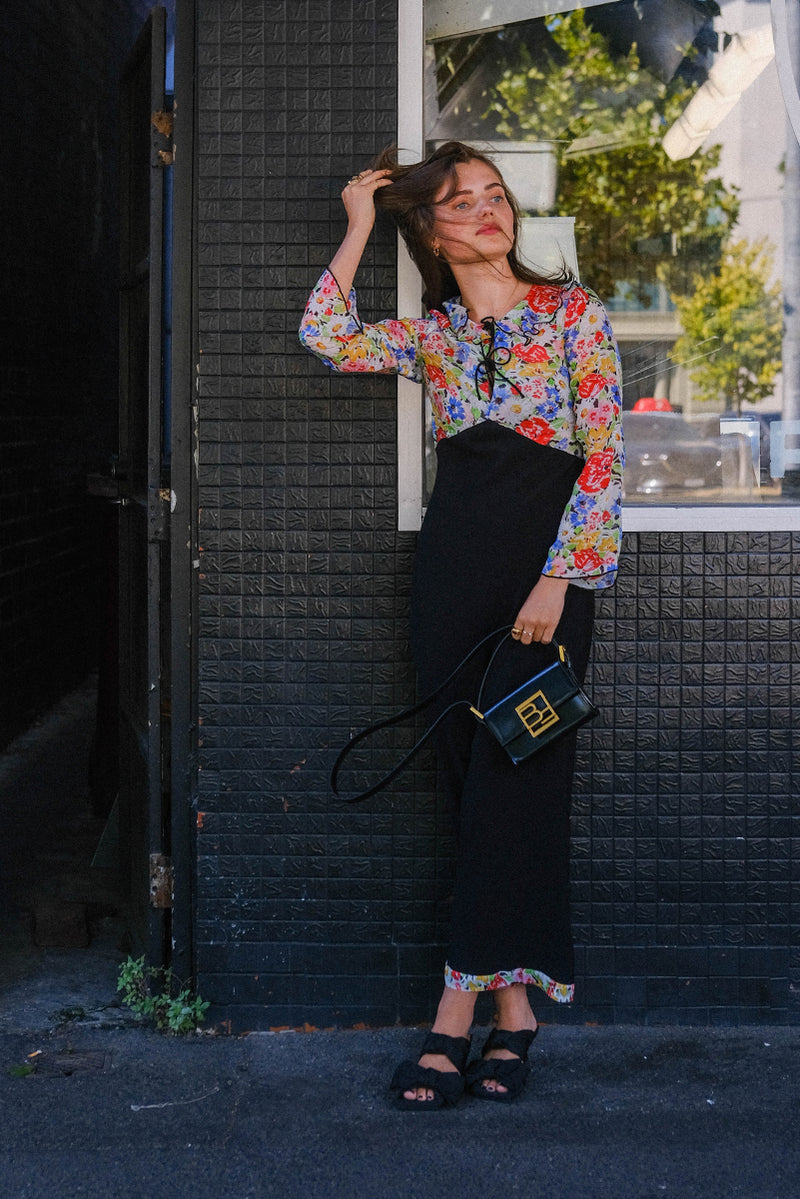 Lora Dress - Multi Spring Meadow