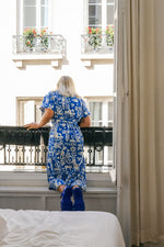 Saloon Shirt Dress - Blue