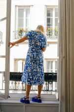 Saloon Shirt Dress - Blue