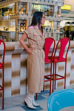 Saloon Dress - Tan