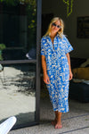 Saloon Shirt Dress - Blue