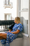 Saloon Shirt Dress - Blue