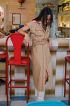 Saloon Dress - Tan