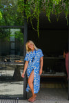 Saloon Shirt Dress - Blue