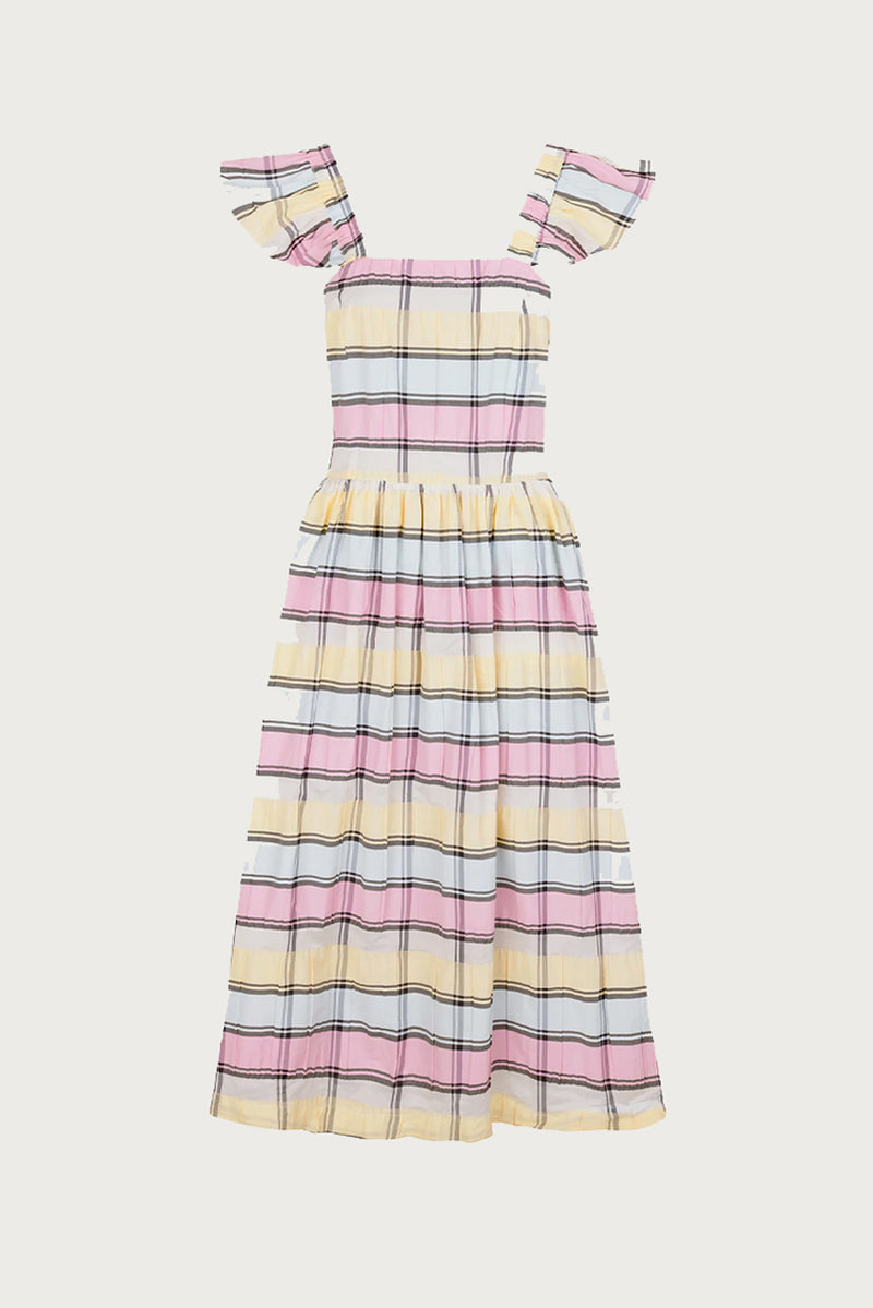 Bertine Strap Dress - Rosebloom