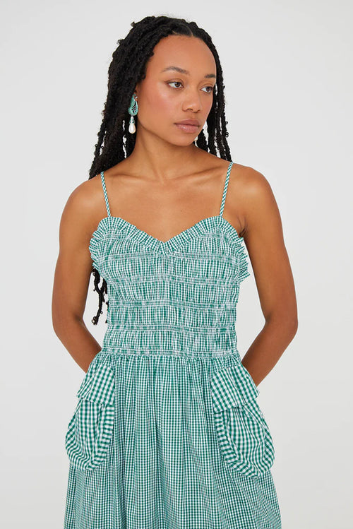 Liberty Dress - Green Gingham